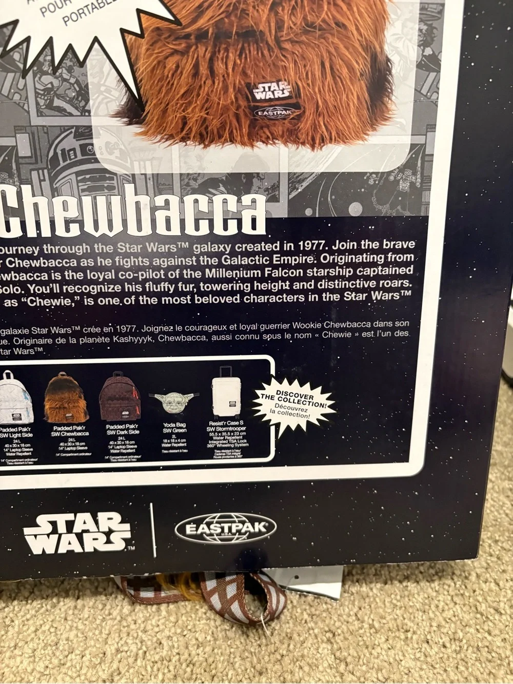 Eastpak Star Wars Chewbacca Backpack Rare New